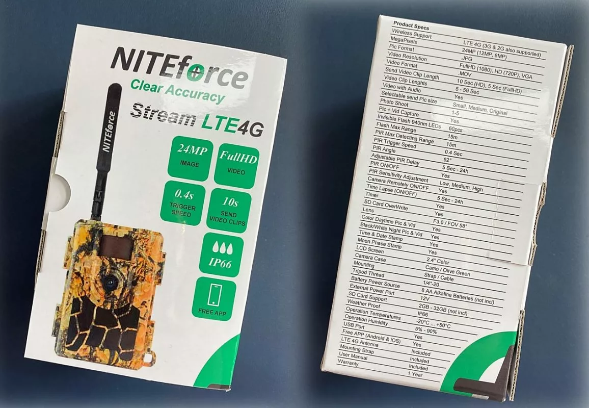 NITEforce Stream LTE 4G 24MP FullHD Etäohjattava Riistakamera 2 NITEforce Stream LTE 4G 24MP FullHD Etäohjattava Riistakamera - Image 2