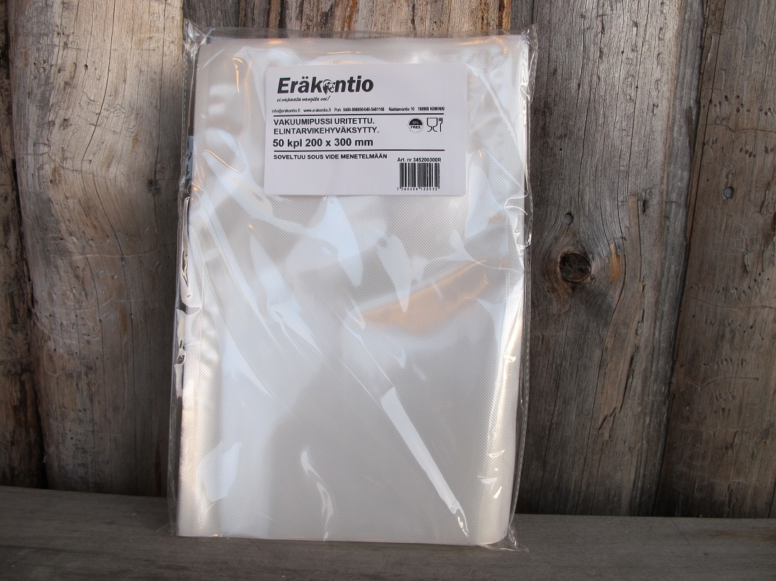 Eräkontio Vakuumipussi 20x30cm. 1 Eräkontio Vakuumipussi 20x30cm.